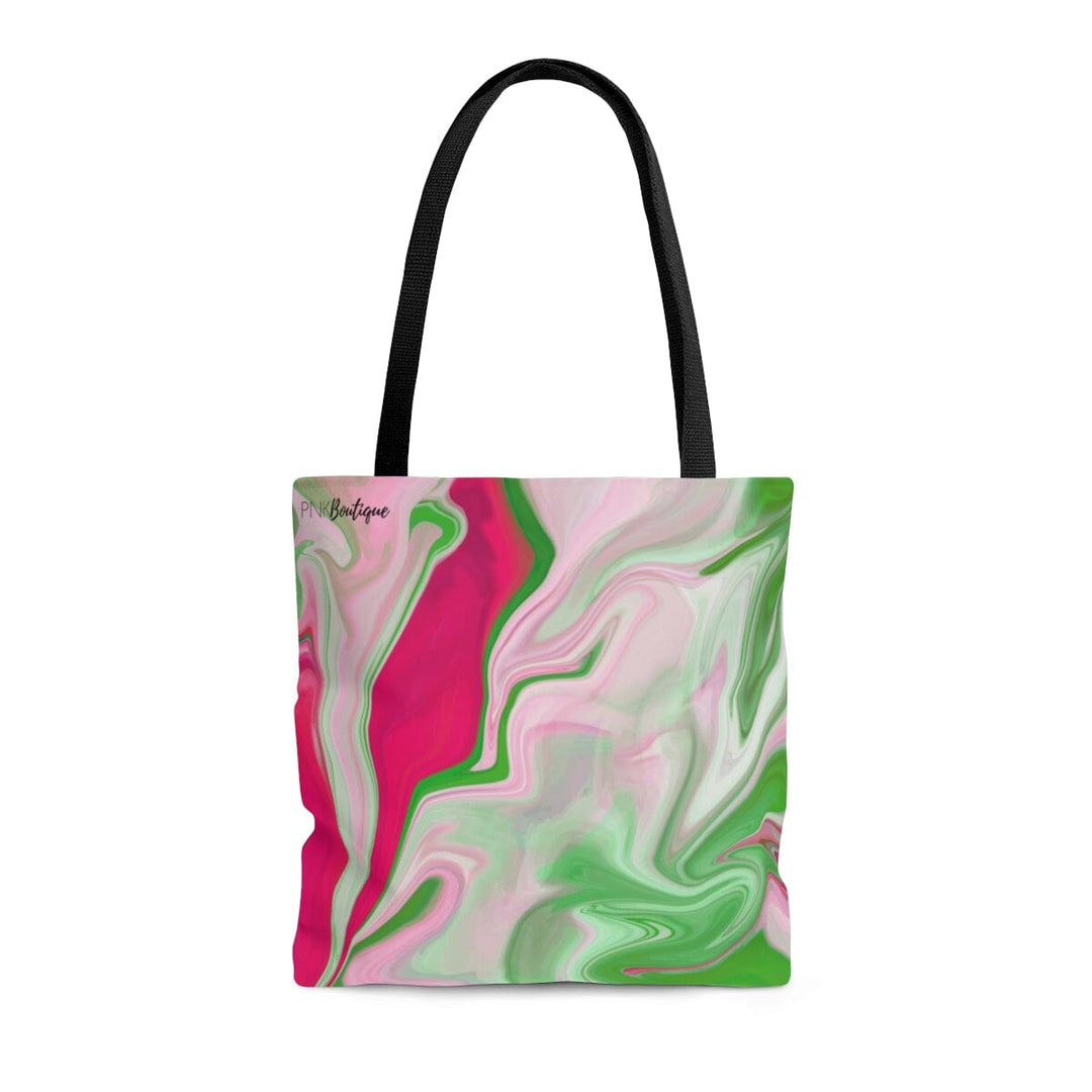 PNK Pink & Green Watercolor Tote Bag