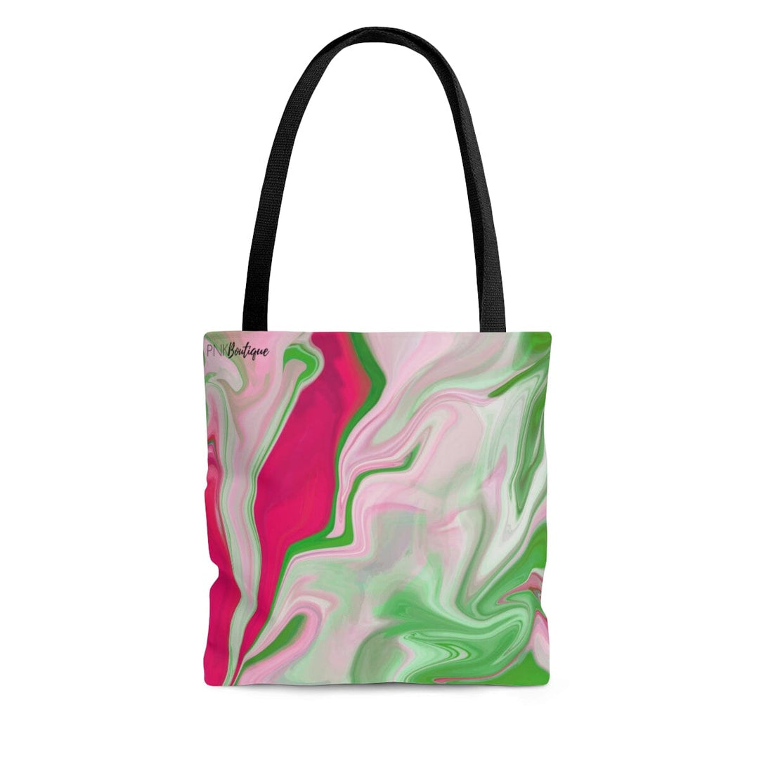 PNK Pink & Green Watercolor Tote Bag