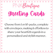 PNK Pink & Green Watercolor Greeting Cards (10-pcs)