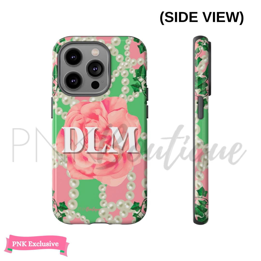 Signature 2 Pink & Green Tough Phone Case