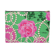 PNK Signature Pink & Green Accessory Pouch