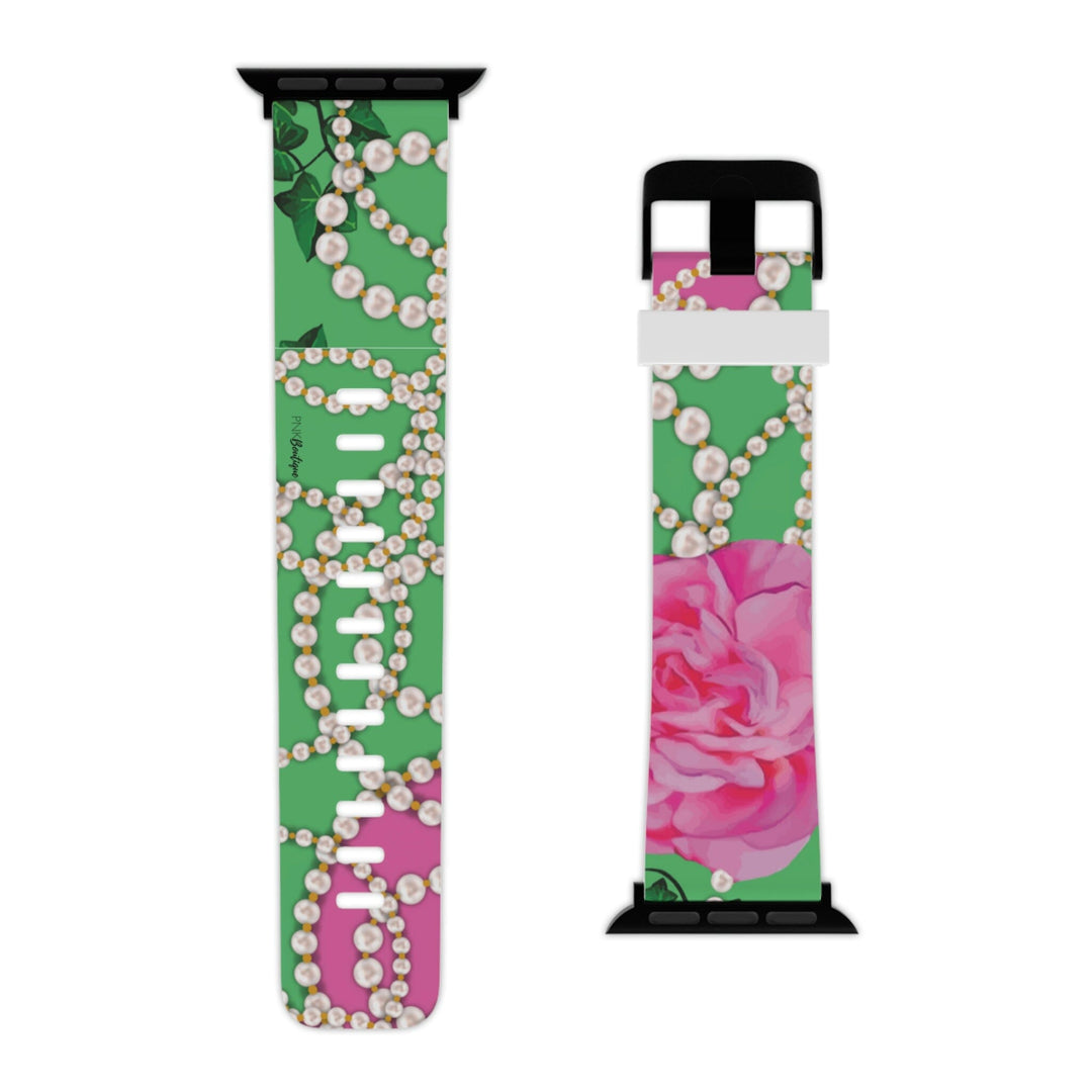 PNK Signature Pink & Green Apple Watch Band