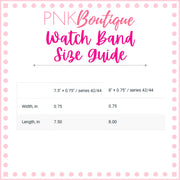 PNK Signature Pink & Green Apple Watch Band