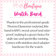 PNK Signature Pink & Green Apple Watch Band