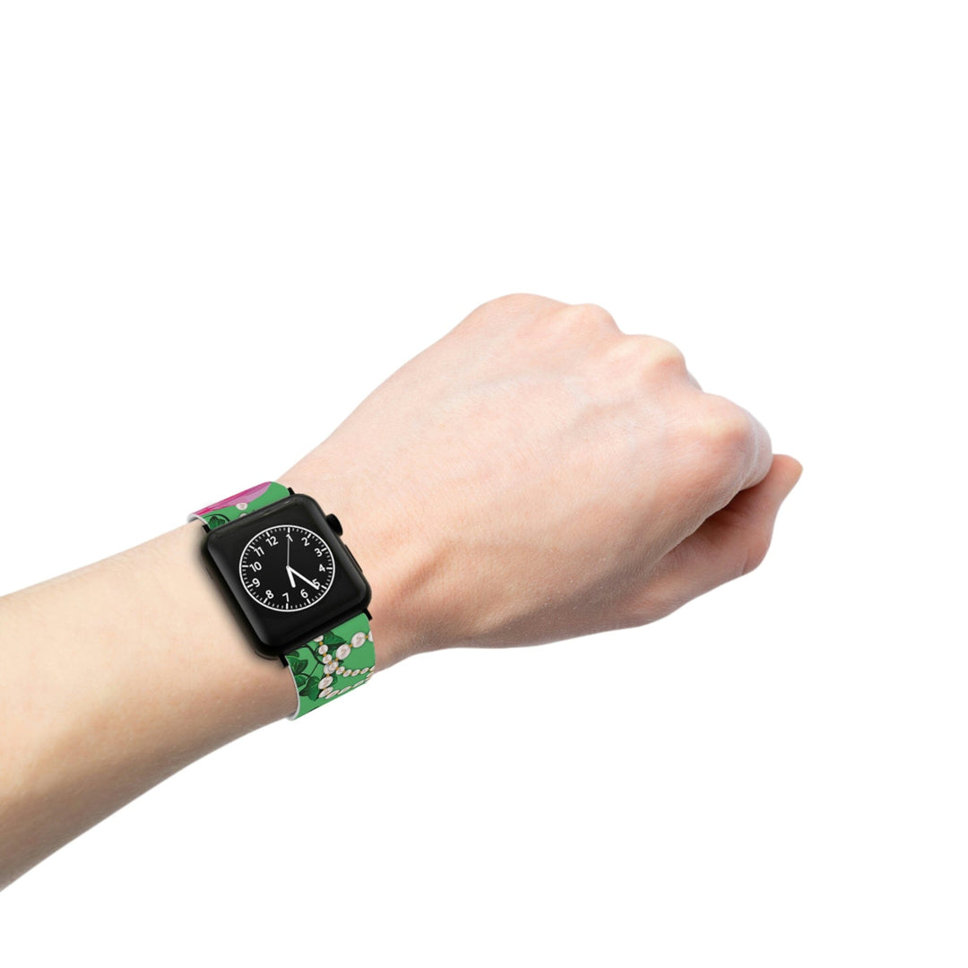 PNK Signature Pink & Green Apple Watch Band