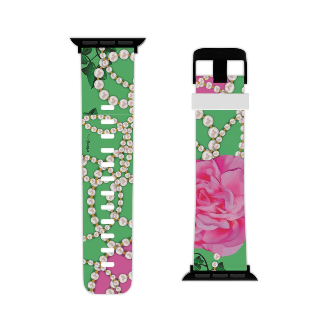 PNK Signature Pink & Green Apple Watch Band