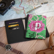 PNK Signature Pink & Green Personalized Passport Cover