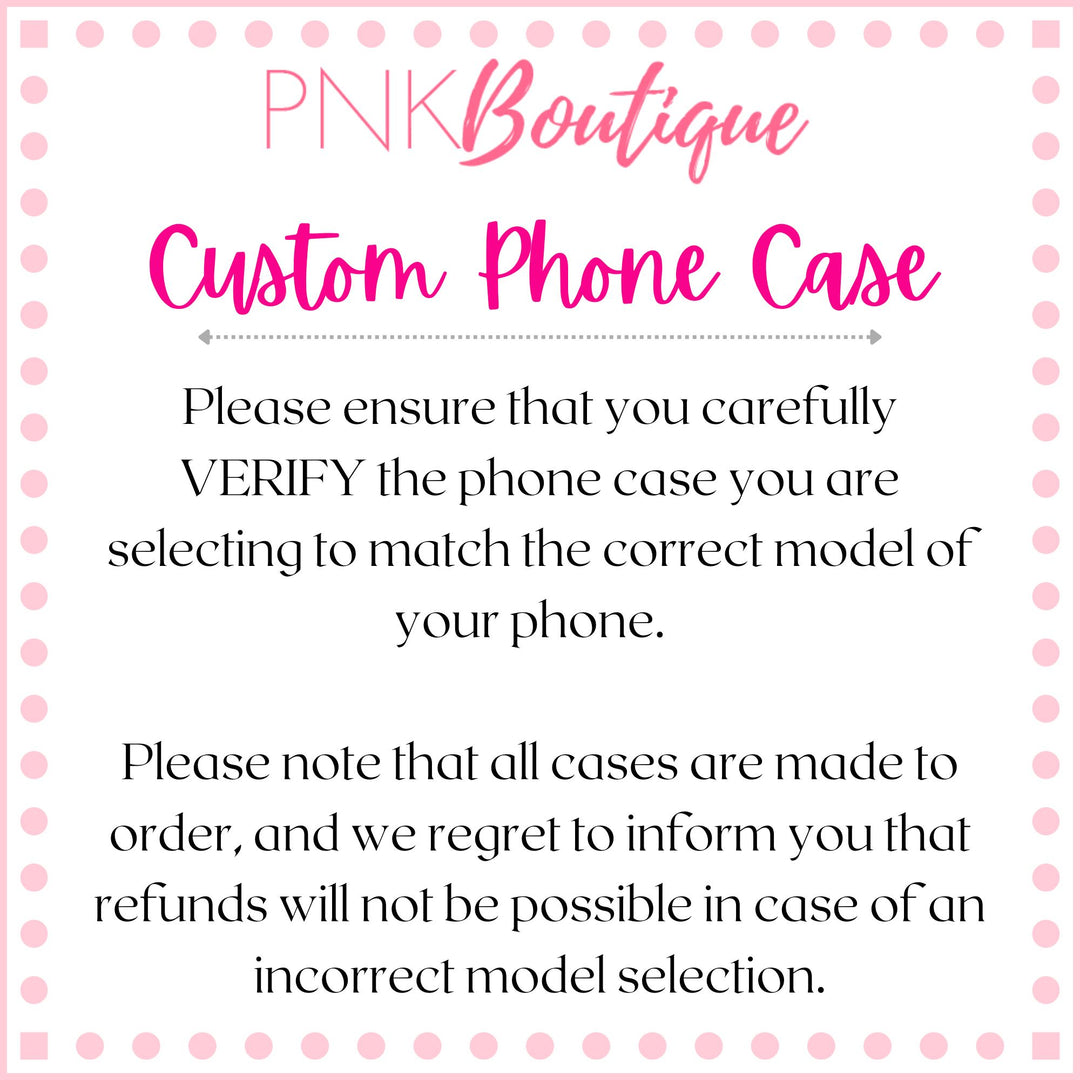 PNK Signature Pink & Green Personalized Phone Case