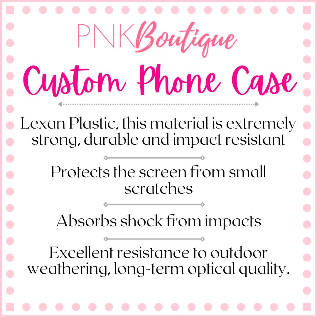 PNK Signature Pink & Green Personalized Phone Case