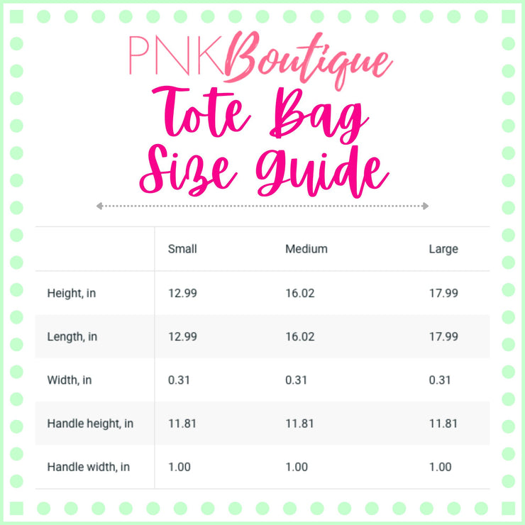 PNK Signature Pink & Green Tote Bag