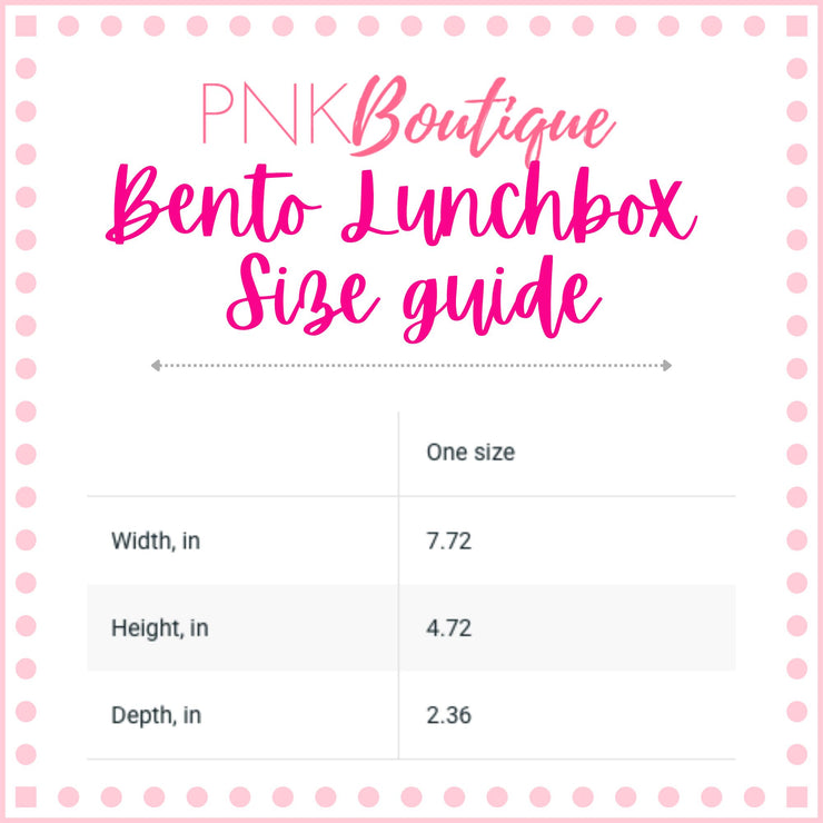 PNK Signature Pink & Green Bento Lunch Box