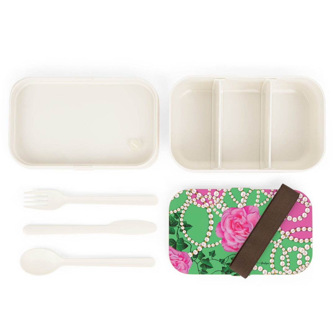 PNK Signature Pink & Green Bento Lunch Box