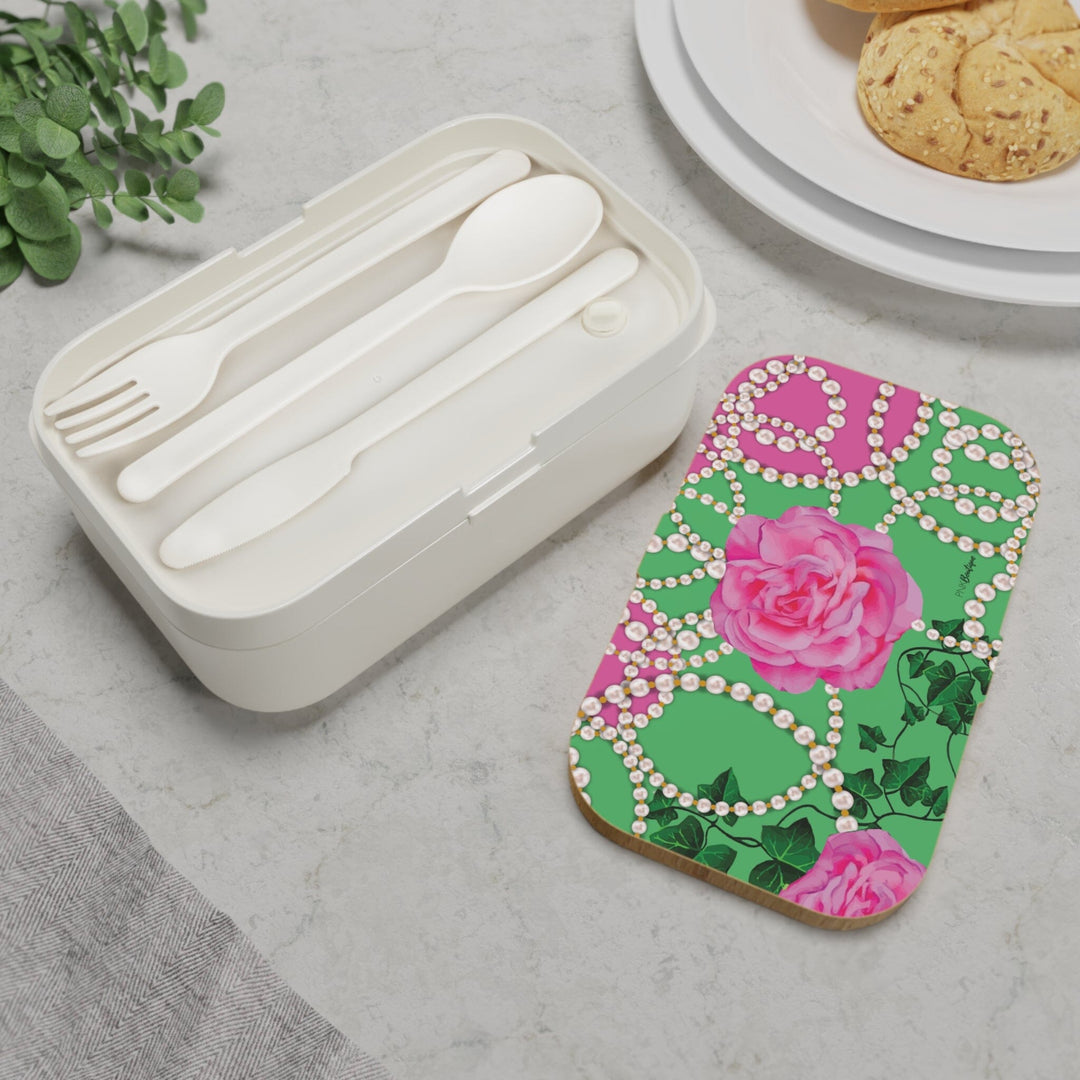 PNK Signature Pink & Green Bento Lunch Box