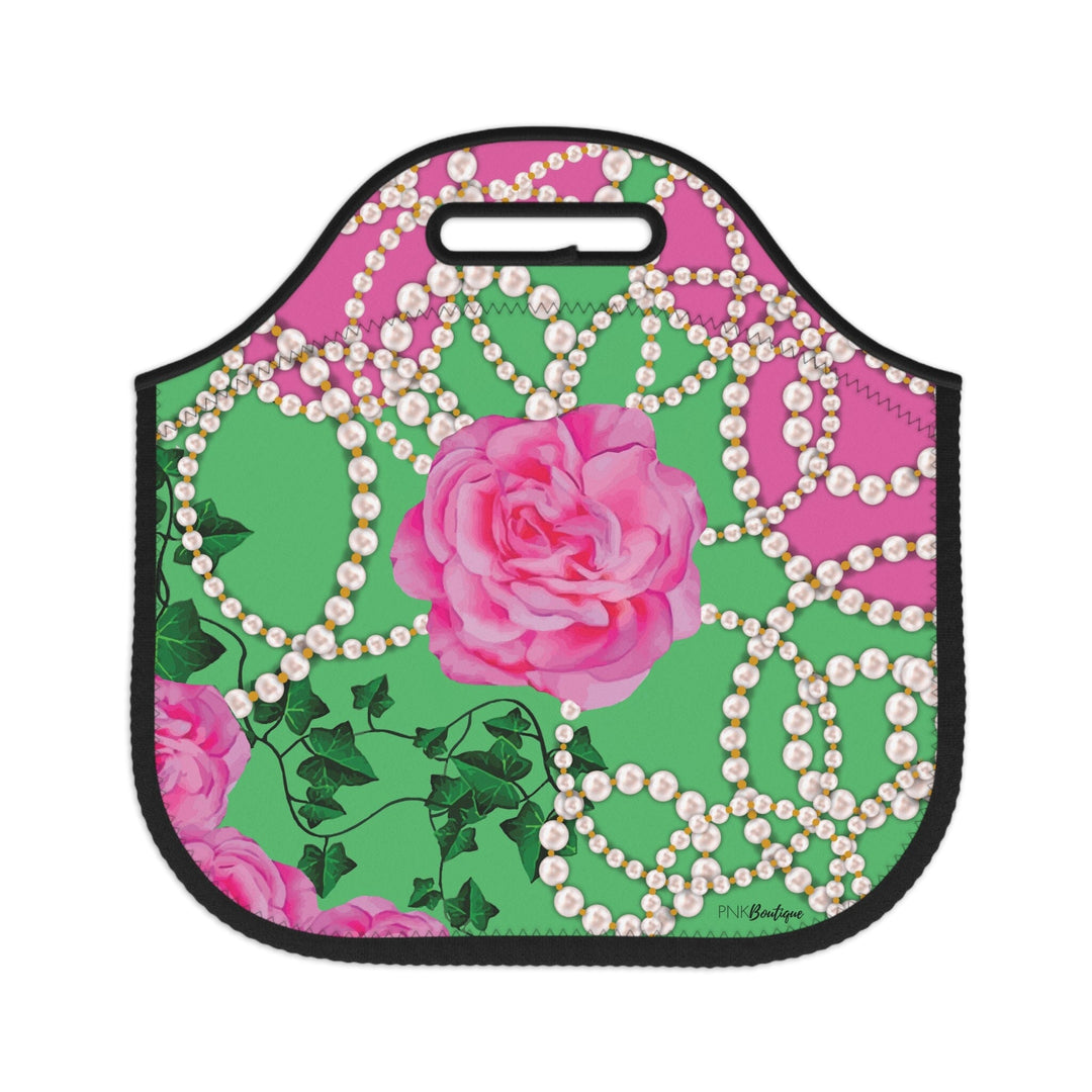 PNK Signature Pink & Green Neoprene Lunch Bag