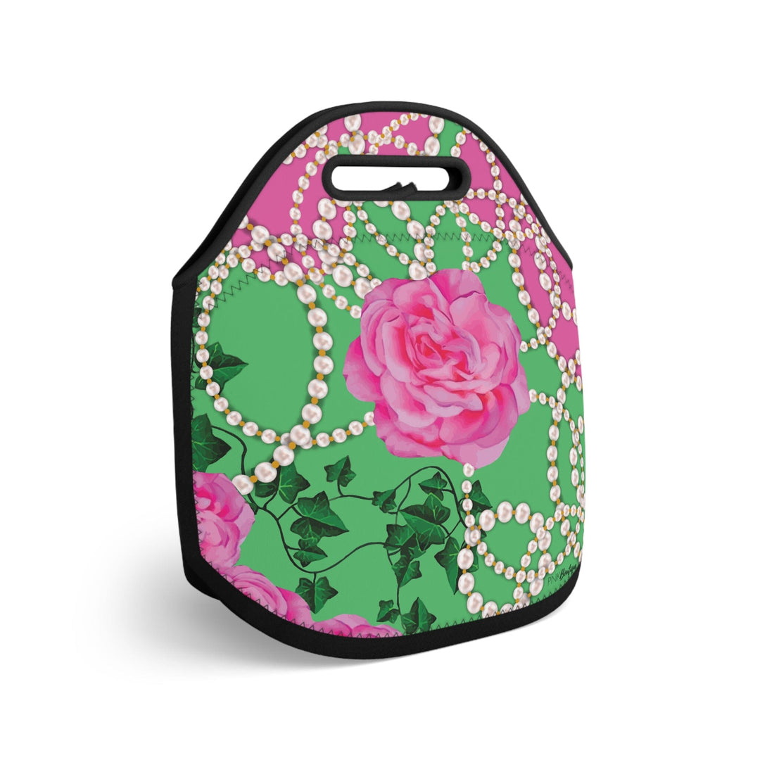 PNK Signature Pink & Green Neoprene Lunch Bag