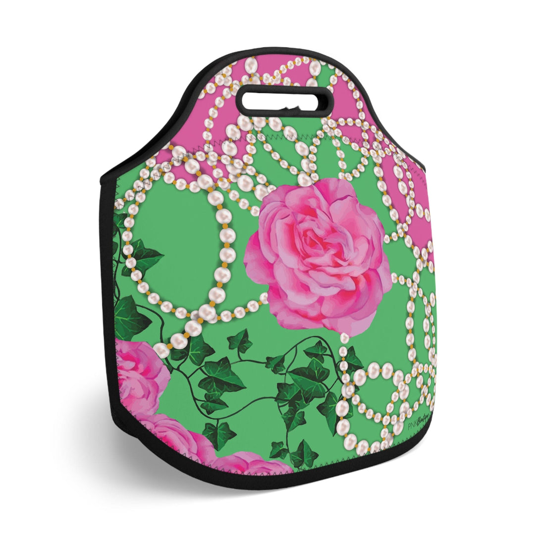 PNK Signature Pink & Green Neoprene Lunch Bag