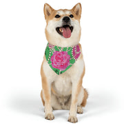 PNK Signature Pink & Green Pet Bandana Collar