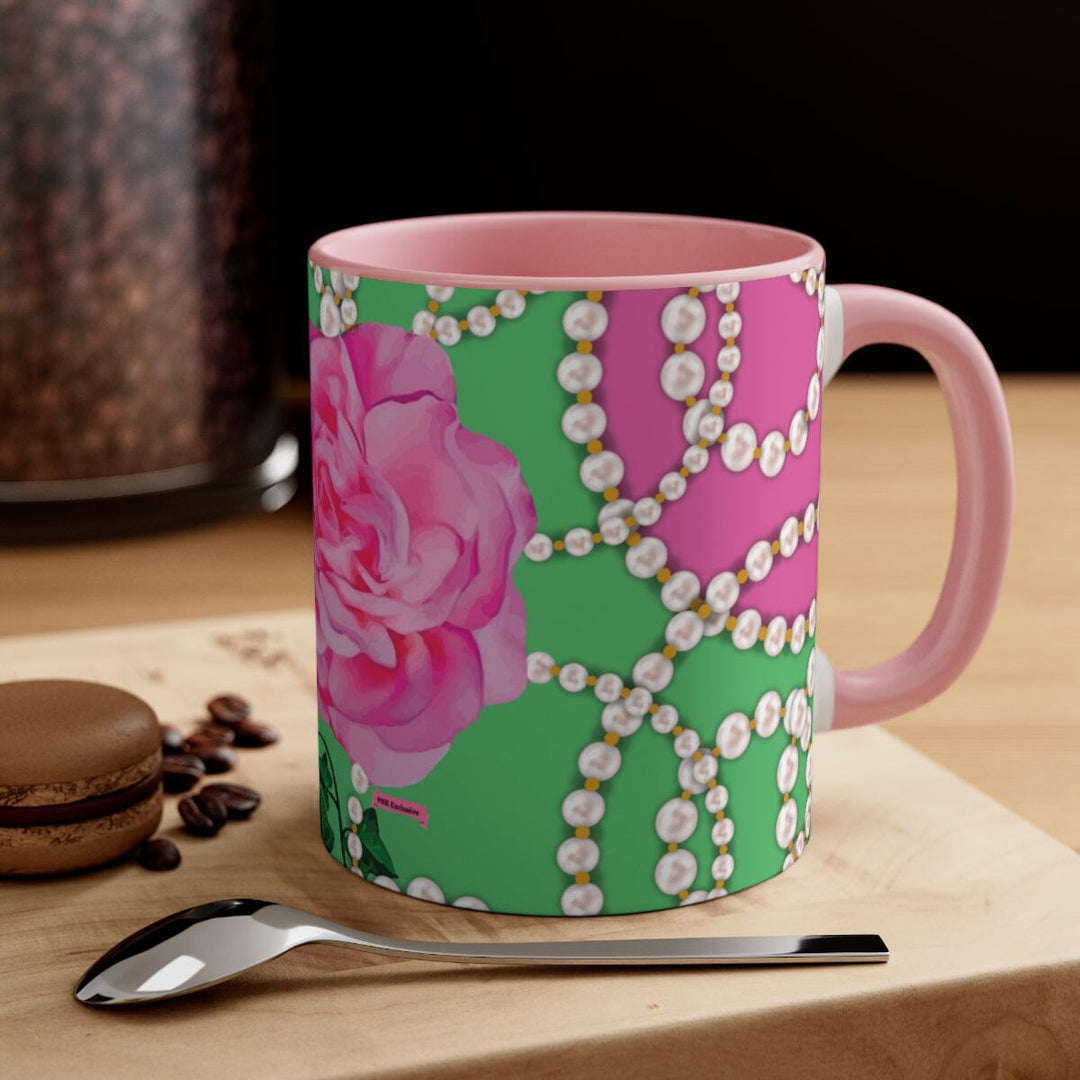 PNK Signature Pink & Green Coffee Mug