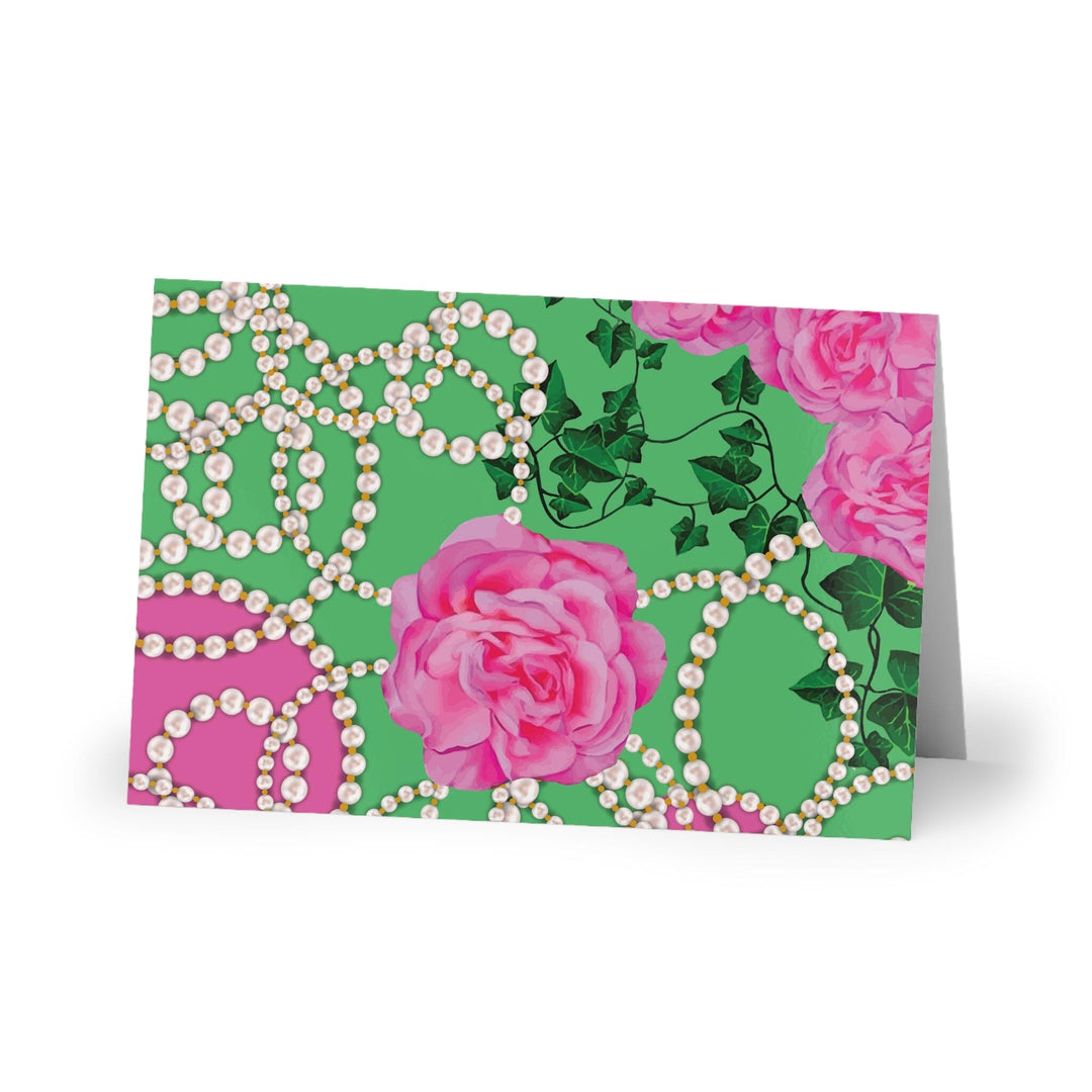 PNK Signature Pink & Green Greeting Cards (10-pcs)