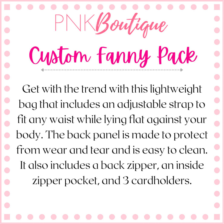 PNK Signature Pink & Green Fanny Pack