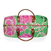PNK Signature Pink & Green Waterproof Travel Bag