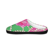 PNK Signature Pink & Green Women's Indoor Slippers
