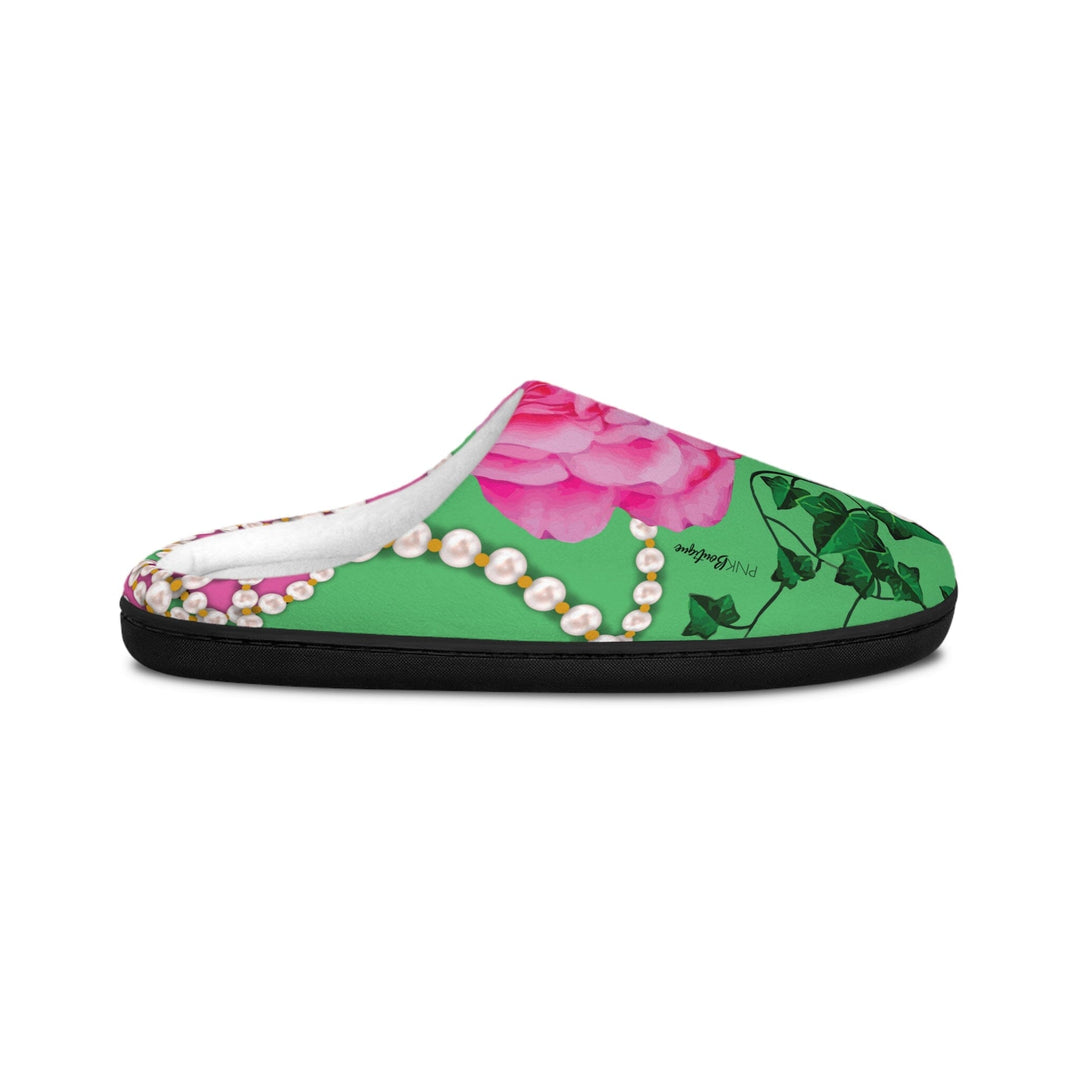 PNK Signature Pink & Green Women's Indoor Slippers