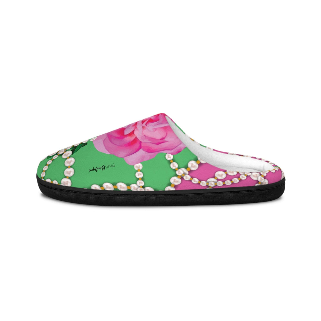 PNK Signature Pink & Green Women's Indoor Slippers