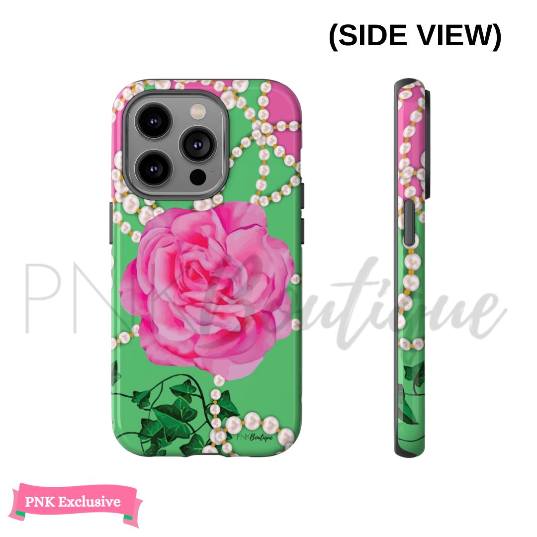 PNK Signature Pink & Green Tough Phone Case