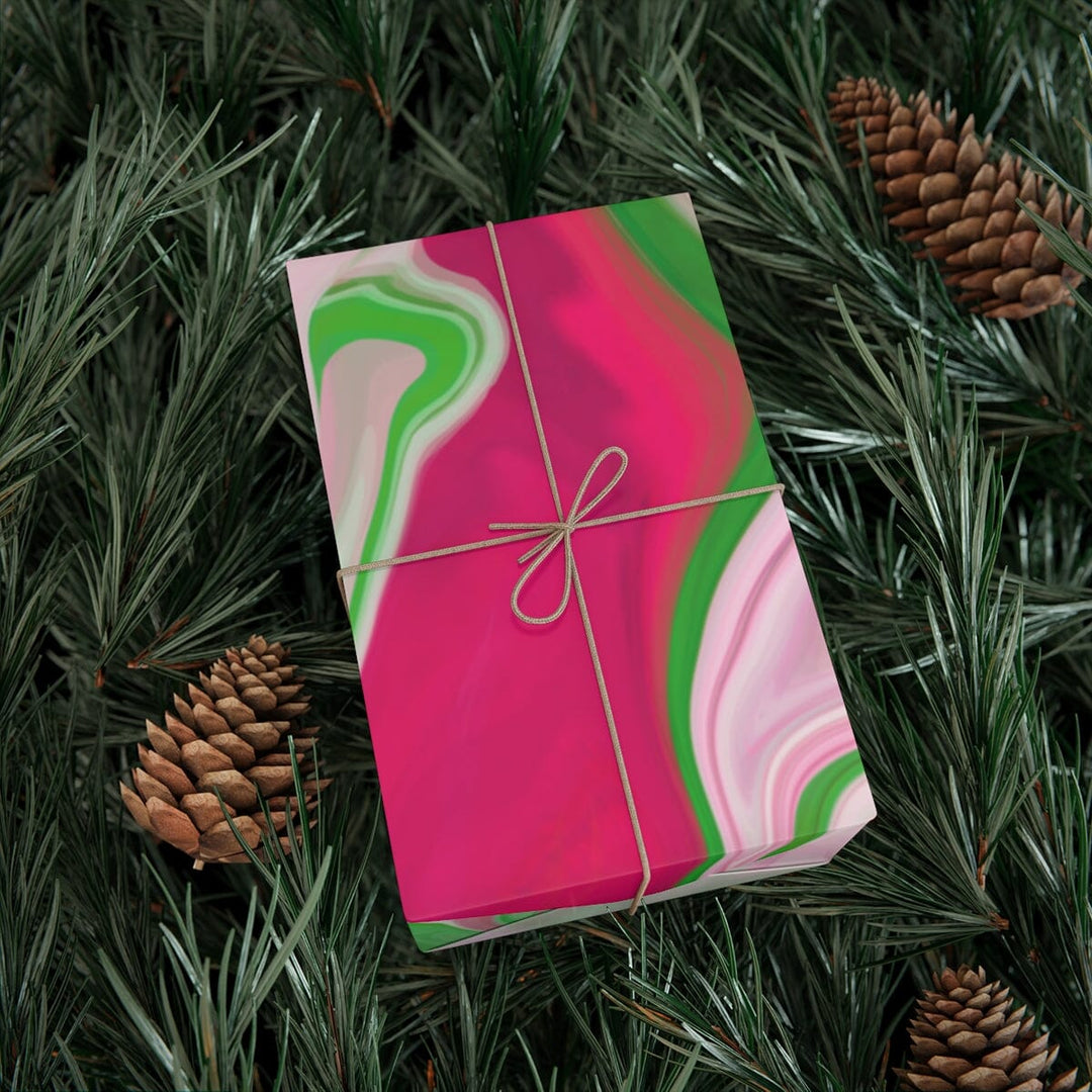 PNK Pink & Green Watercolor  Gift Wrap Papers