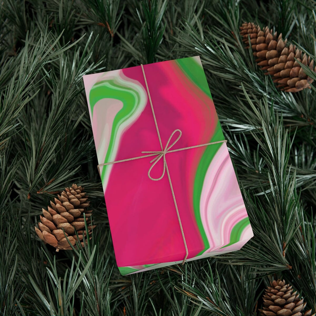 PNK Pink & Green Watercolor  Gift Wrap Papers