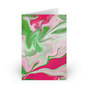 PNK Watercolor Pink & Green Greeting Cards (10-pcs)