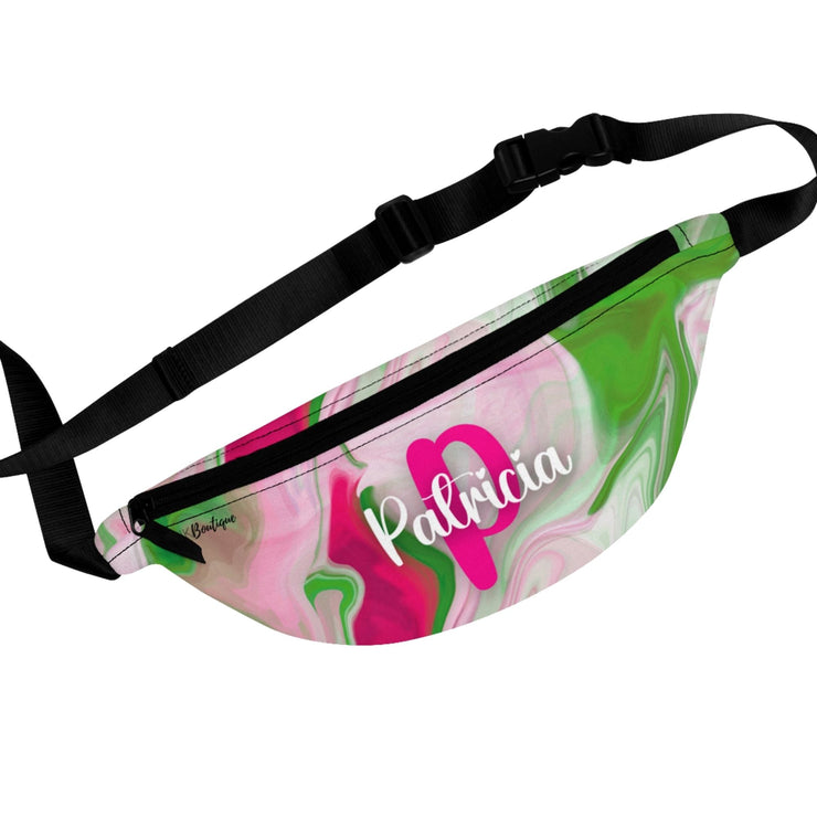 PNK Watercolor Pink & Green Fanny Pack