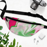 PNK Watercolor Pink & Green Fanny Pack