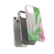PNK Watercolor Pink & Green Plain Phone Case
