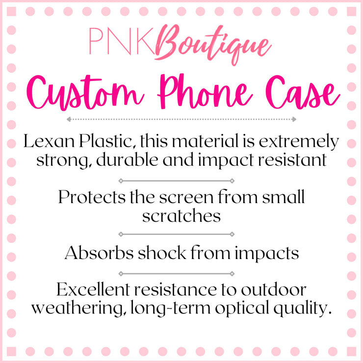 PNK Watercolor Pink & Green Plain Phone Case