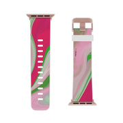 PNK Watercolor Pink & Green Watch Band for Apple Watch