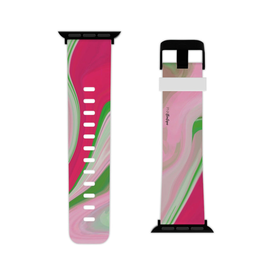 PNK Watercolor Pink & Green Watch Band for Apple Watch