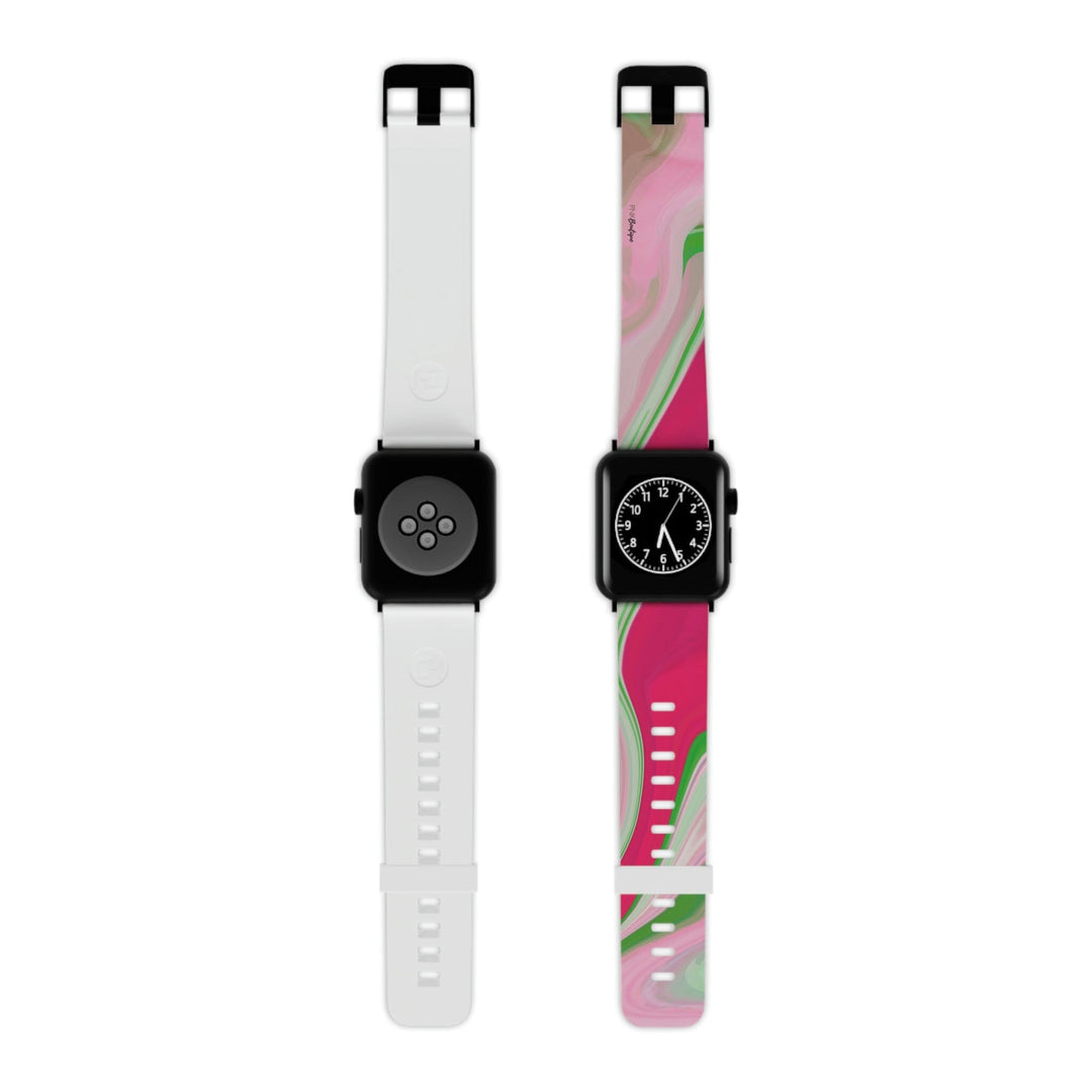 PNK Watercolor Pink & Green Watch Band for Apple Watch