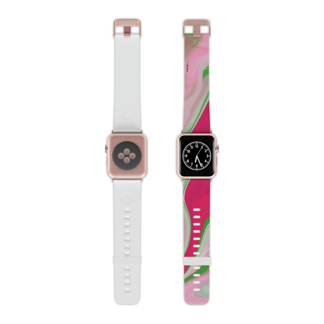 PNK Watercolor Pink & Green Watch Band for Apple Watch