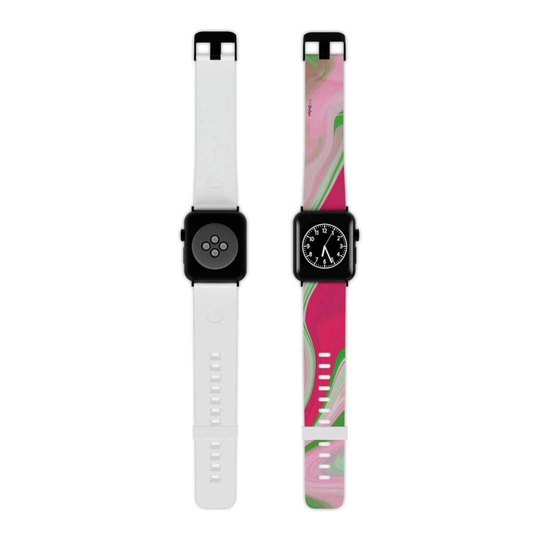 PNK Watercolor Pink & Green Watch Band for Apple Watch