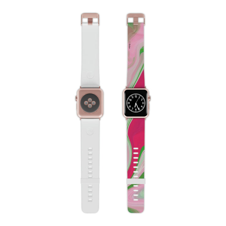 PNK Watercolor Pink & Green Watch Band for Apple Watch