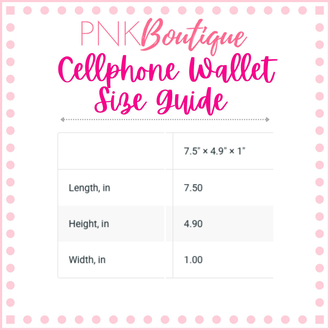 PNK Pink & Green Watercolor Cell Phone Wallet