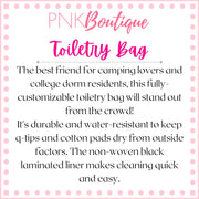 PNK Watercolor Pink & Green Toiletry Bag