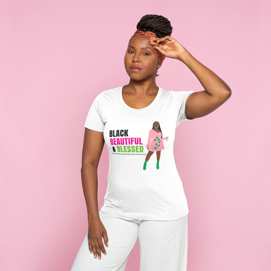 Pretty, Black and Educated T-Shirts, Pink and Green Shirt