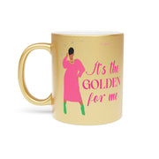 Pretty Girl Personalized Golden Soror Metallic Mug