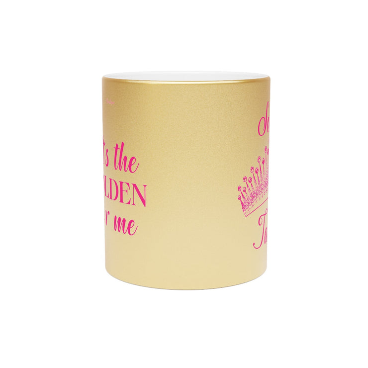 Pretty Girl Personalized Golden Soror Metallic Mug