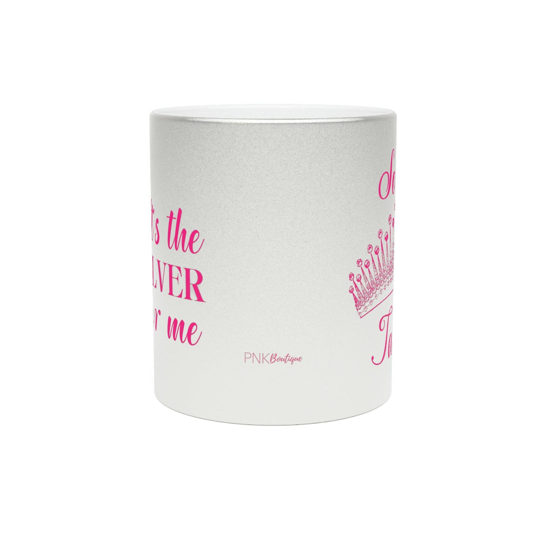 Pretty Girl Personalized Silver Soror Metallic Mug