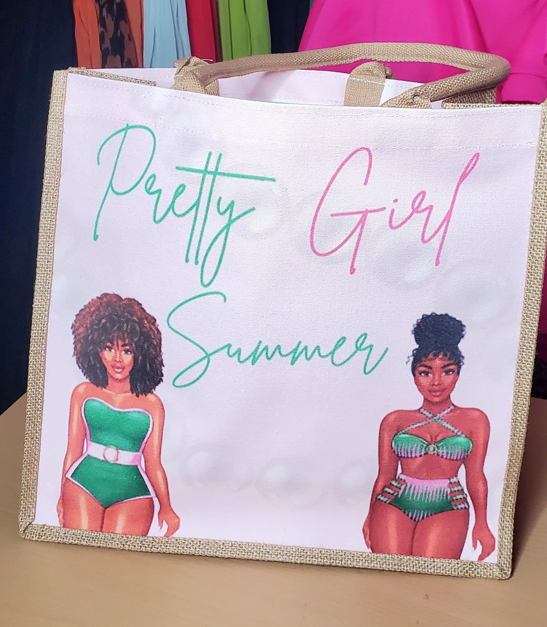 Pretty Girl Summer Tote Bag