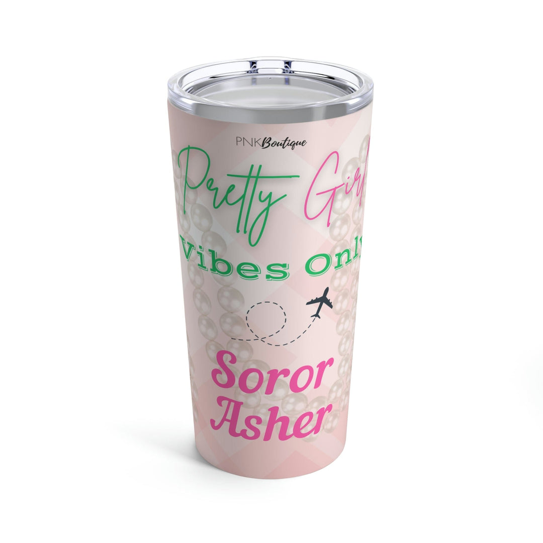 Pretty Girl Vibes Monogram Tumbler 20oz